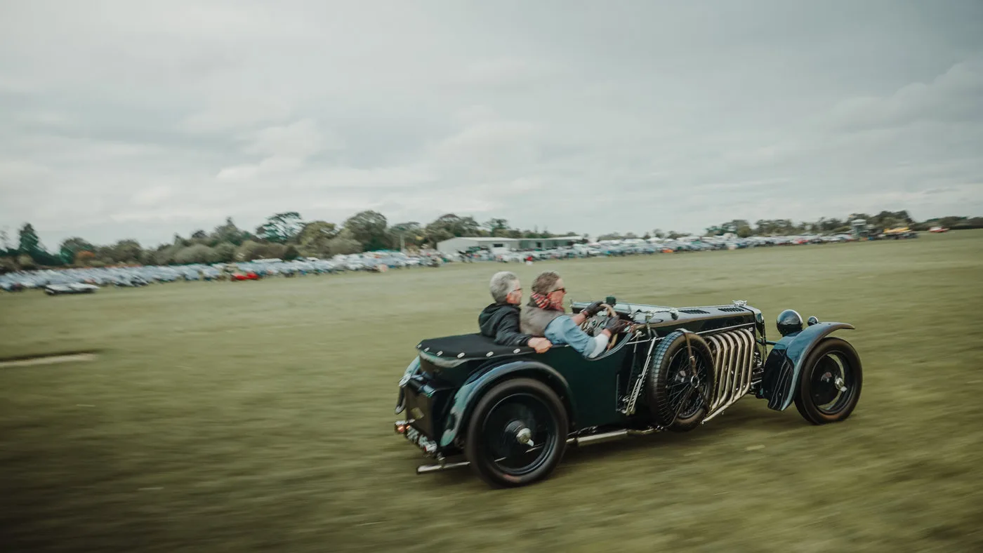 Airfield sprint at Shuttleworth Race Day