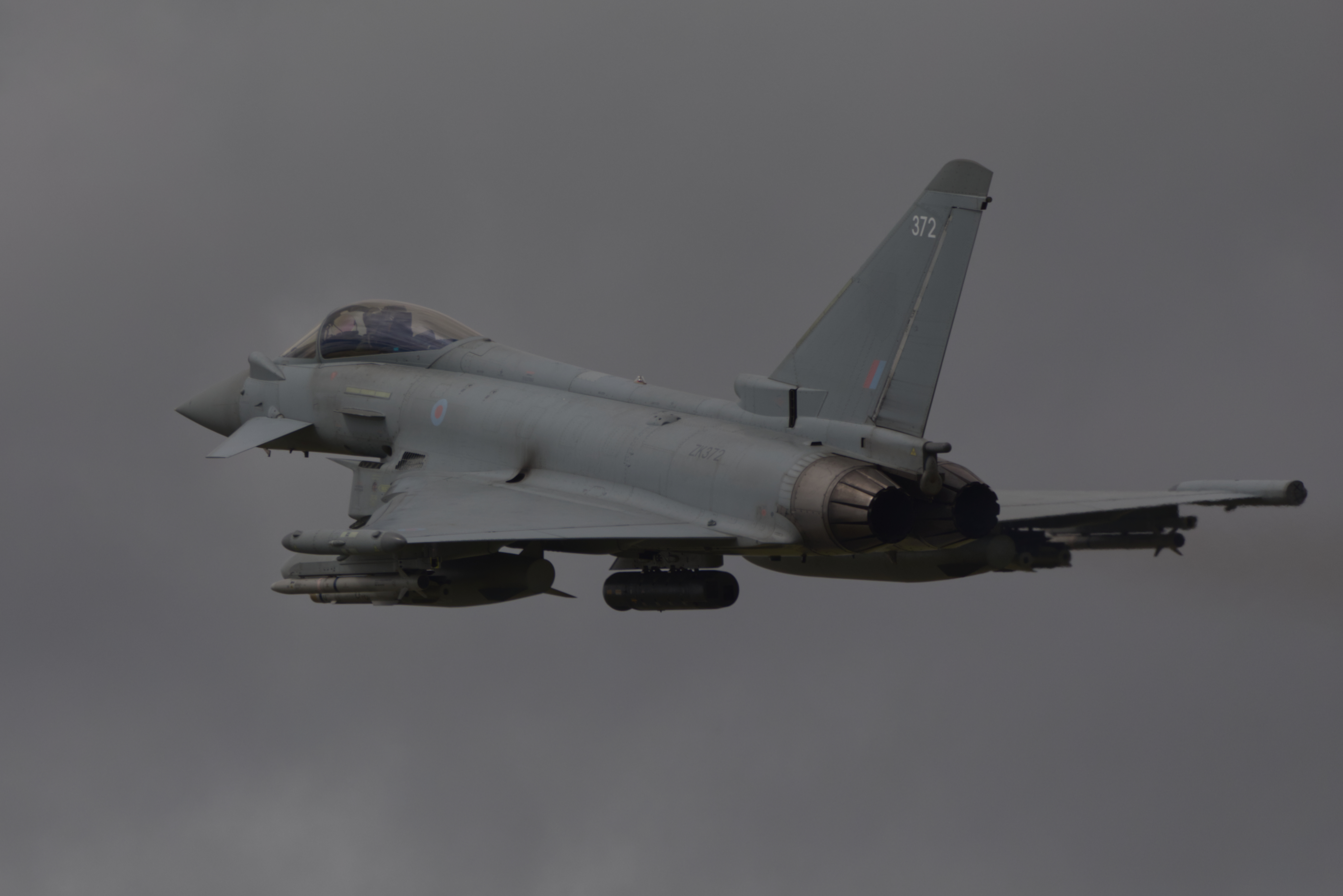 RAF Typhoon in flight
